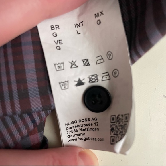 Hugo Boss Slim Fit Robbie Button Down Shirt Men’s Size Large - Picture 6 of 7